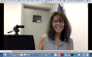 virtual zoom call with Antoinette